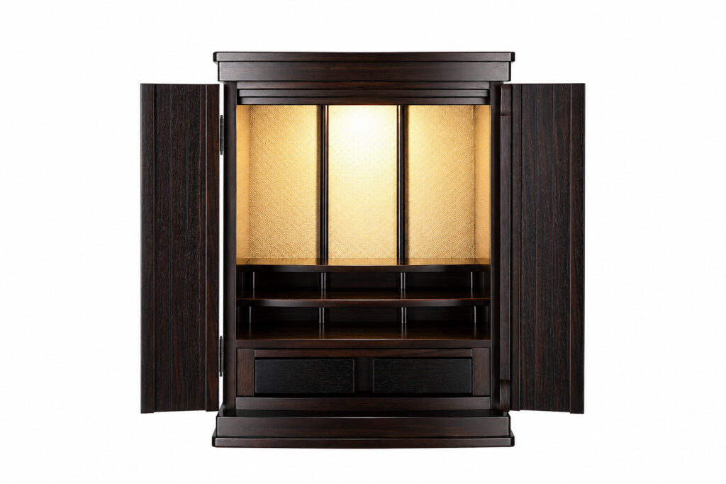 森正 上置仏壇 浄仙 20号上置 本黒檀